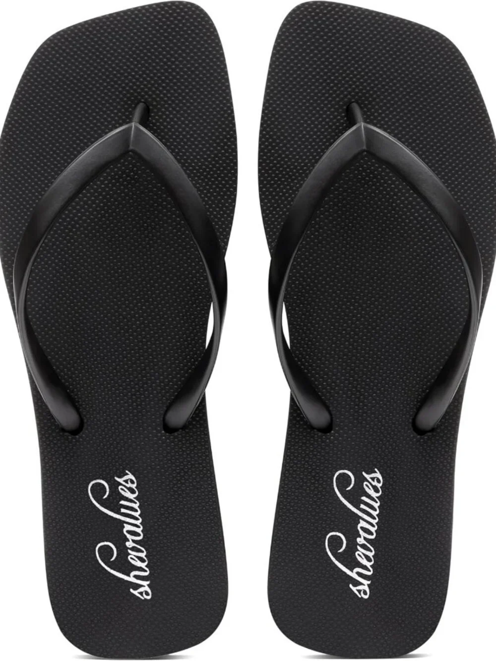 Slim Square Toe Flip Flops for Women | Comfortable Yoga Mat Sandals, Non-Slip
